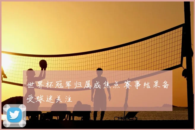 世界杯冠军归属成焦点 赛事结果备受球迷关注